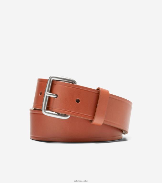Men Cognac Cole Haan 32MM Vachetta Dress Belt 2R0V2574