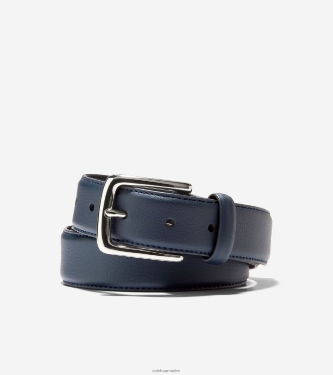 Men Navy Cole Haan 32MM Cactus Dress Belt 2R0V2564