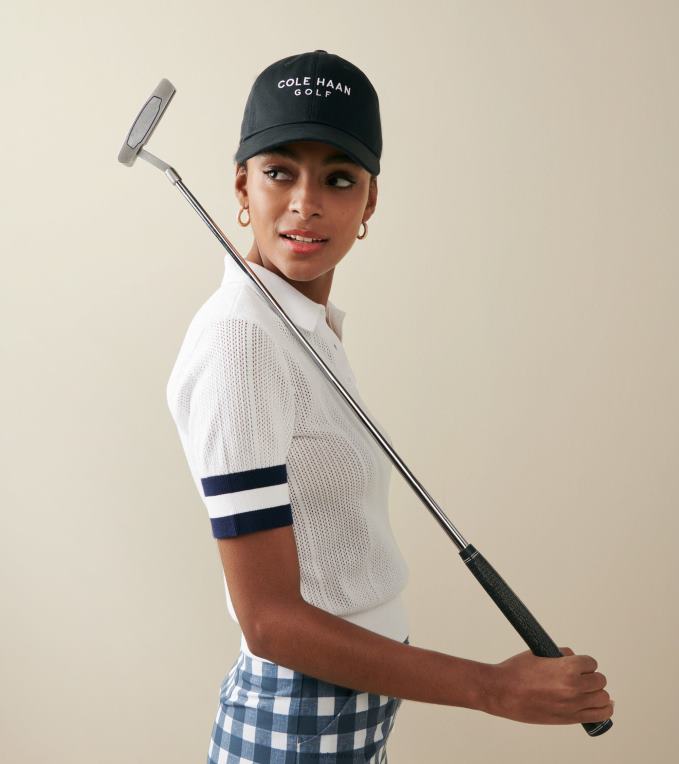 Men Black Cole Haan Cotton Golf Hat 2R0V2502