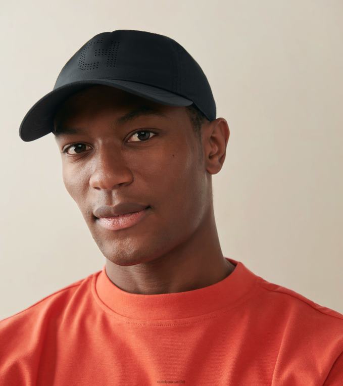 Men Black Cole Haan Embroidered Logo Baseball Cap 2R0V2579