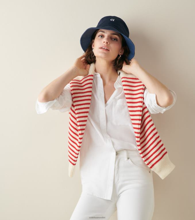 Men Navy Blazer Cole Haan Cotton Bucket Hat 2R0V2500