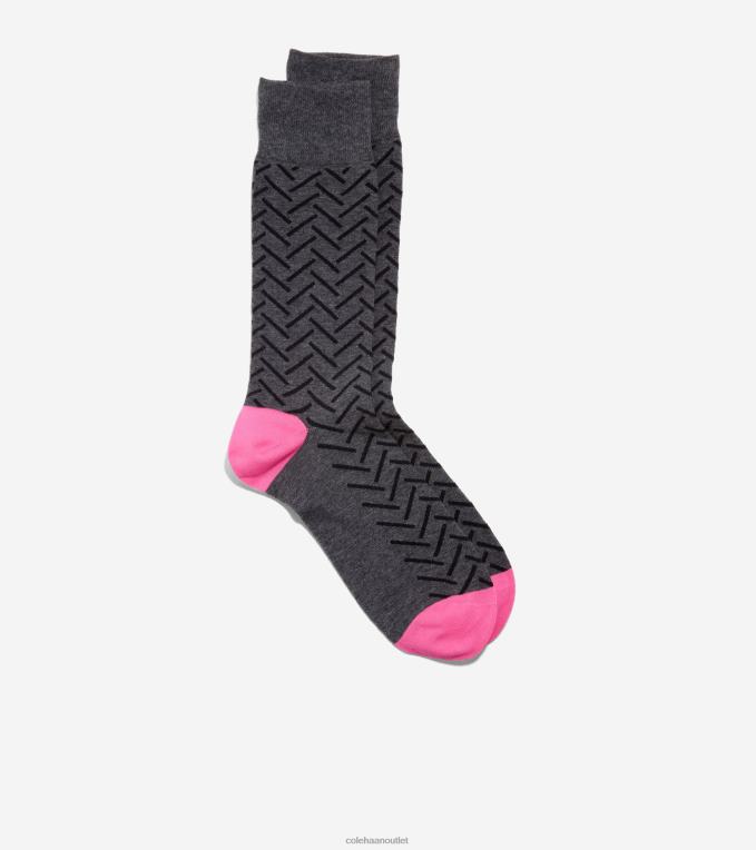 Men Grey Cole Haan Dress Crew Sock 2R0V2591