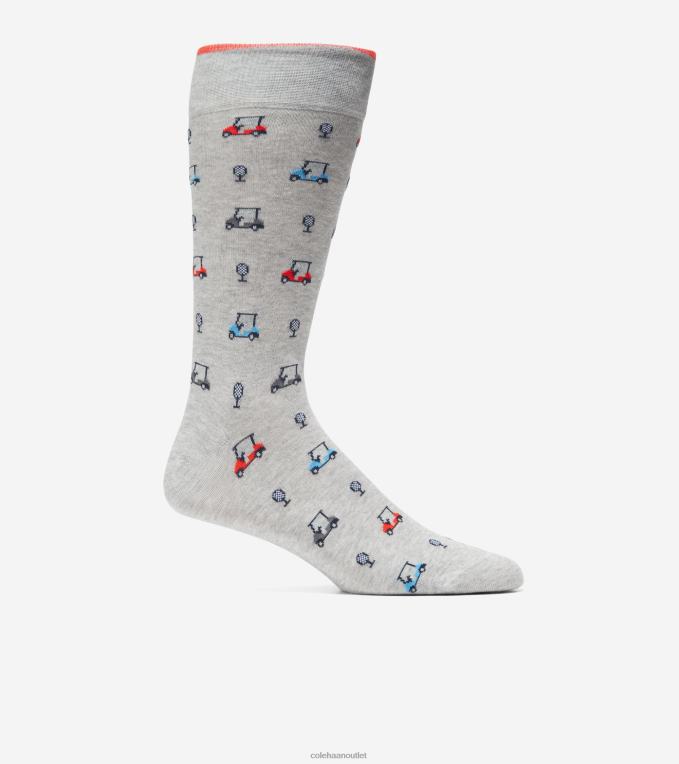 Men Grey Cole Haan Dress Crew Sock 2R0V2616