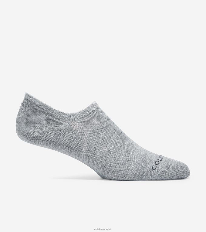Men Grey Rain-White Cole Haan 2-Pair Liner Socks 2R0V2606