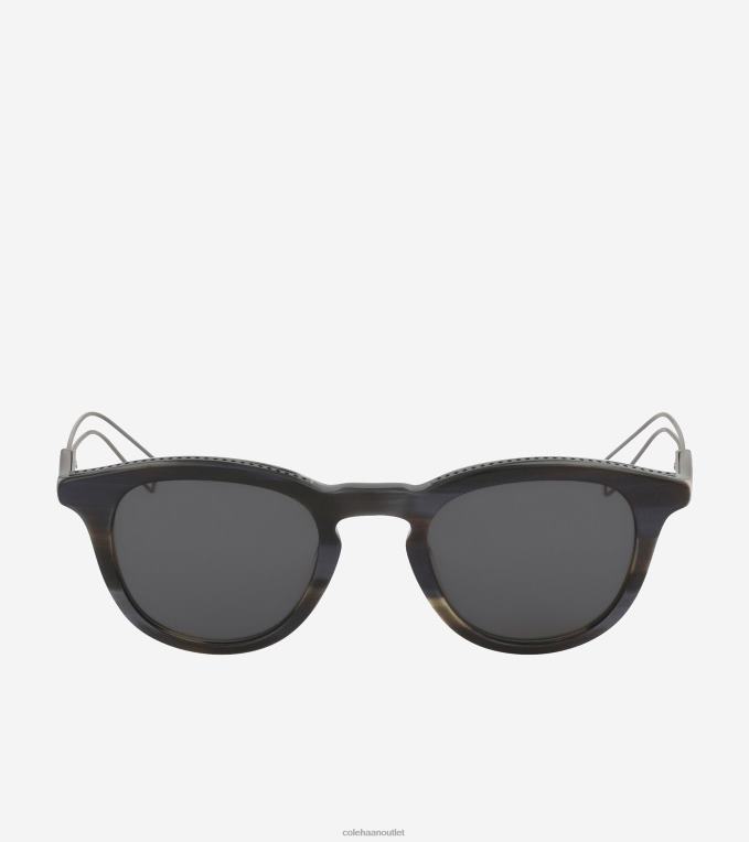 Men Gunmetal Cole Haan Modern Round Sunglasses 2R0V2530