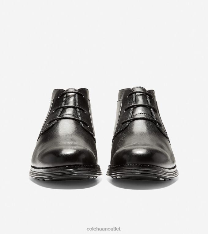 Men Black Cole Haan OriginalGrand Chukka Boot 2R0V2466