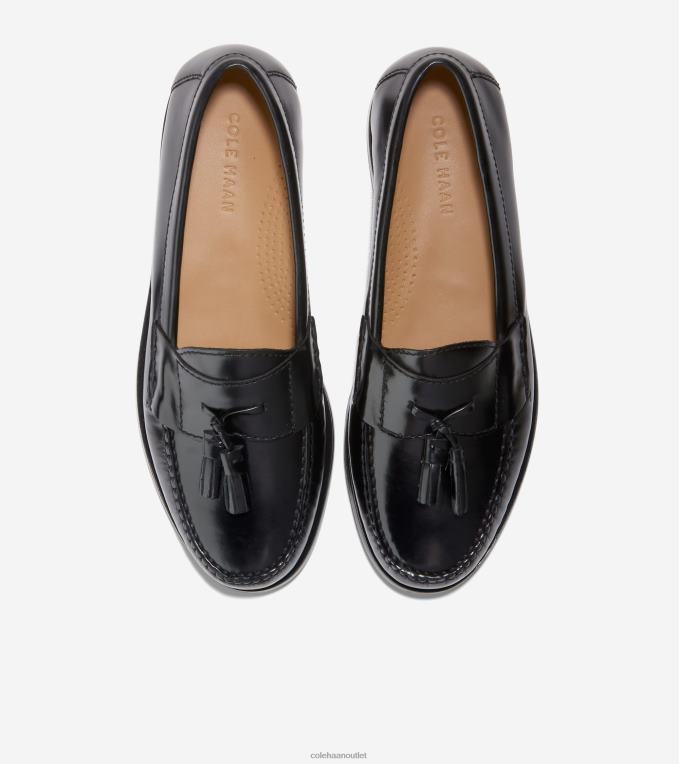 Men Black Cole Haan Pinch Tassel Loafer 2R0V2476