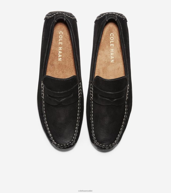 Men Black Cole Haan Wyatt Penny Driver 2R0V2416