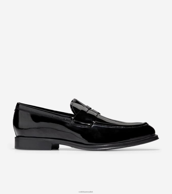Men Black Patent Cole Haan Modern Classics Penny Loafer 2R0V2448