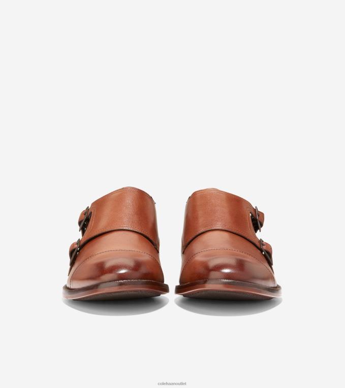 Men British Tan Cole Haan Harrison Monkstrap 2R0V2474