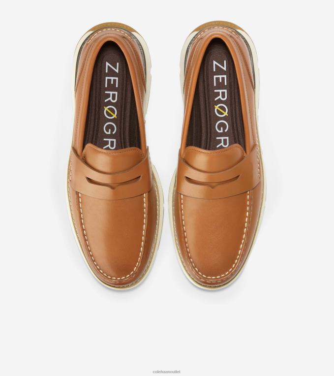 Men British Tan-Ivory Cole Haan 4.ZEROGRAND Loafer 2R0V2454