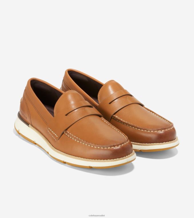 Men British Tan-Ivory Cole Haan 4.ZEROGRAND Loafer 2R0V2454