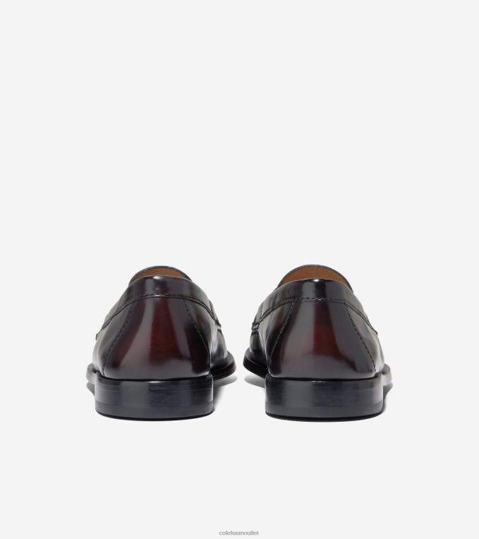 Men Burgundy Cole Haan Pinch Tassel Loafer 2R0V2477