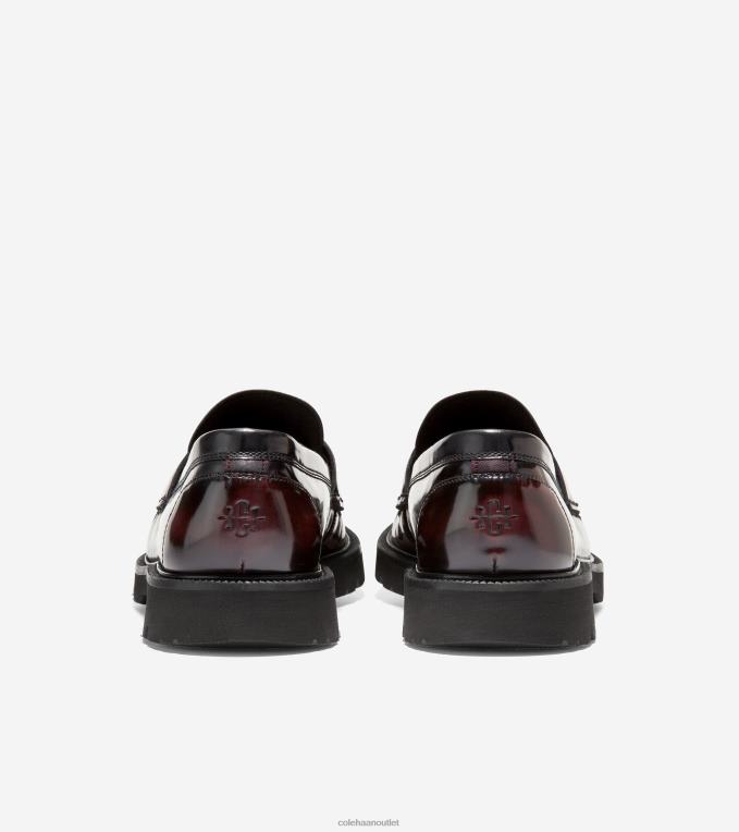 Men Deep Burgundy-Black Cole Haan American Classics Penny Loafer 2R0V2376