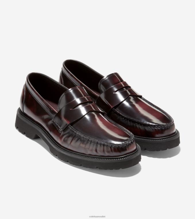 Men Deep Burgundy-Black Cole Haan American Classics Penny Loafer 2R0V2376