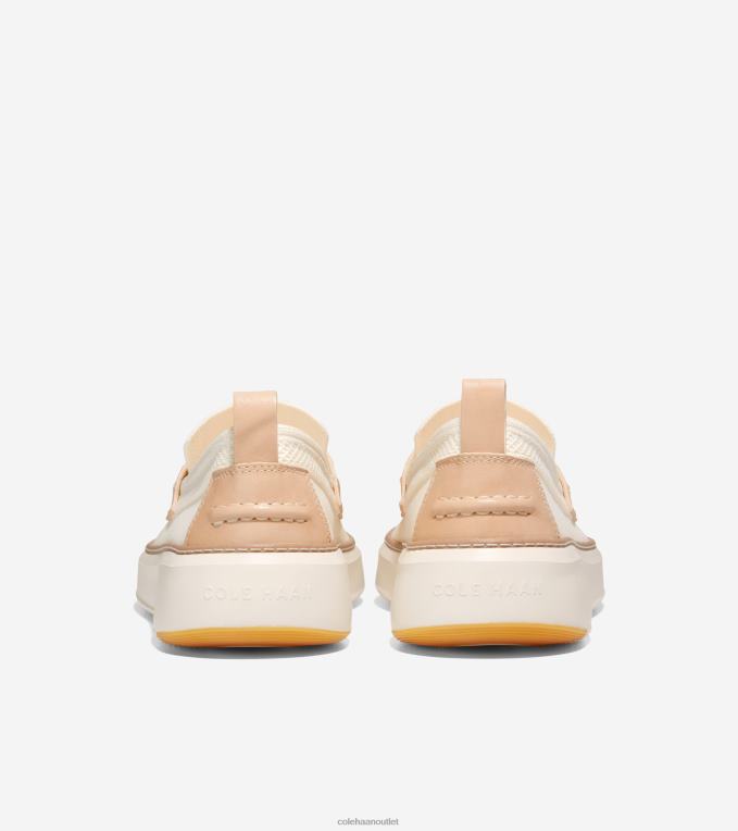 Men Ivory-Barley Beige Stitchlite Cole Haan GrandPrO Topspin Penny Loafer 2R0V2318