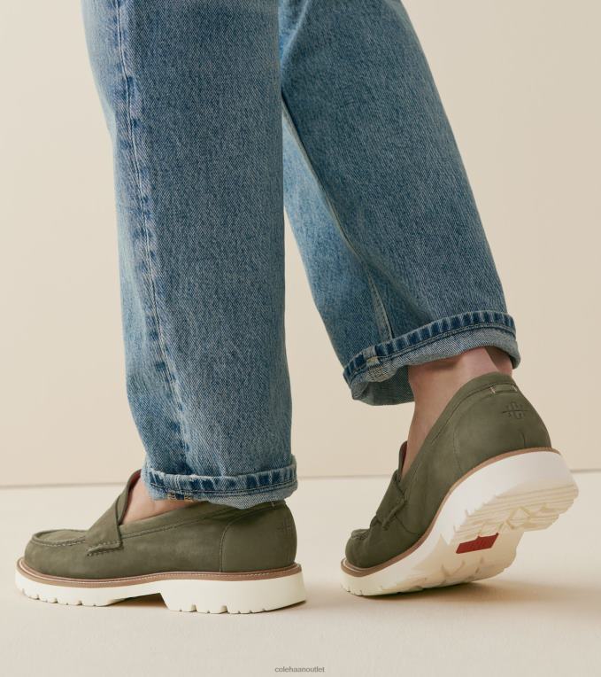 Men Tea Leaf-Egret Cole Haan American Classics Penny Loafer 2R0V2374