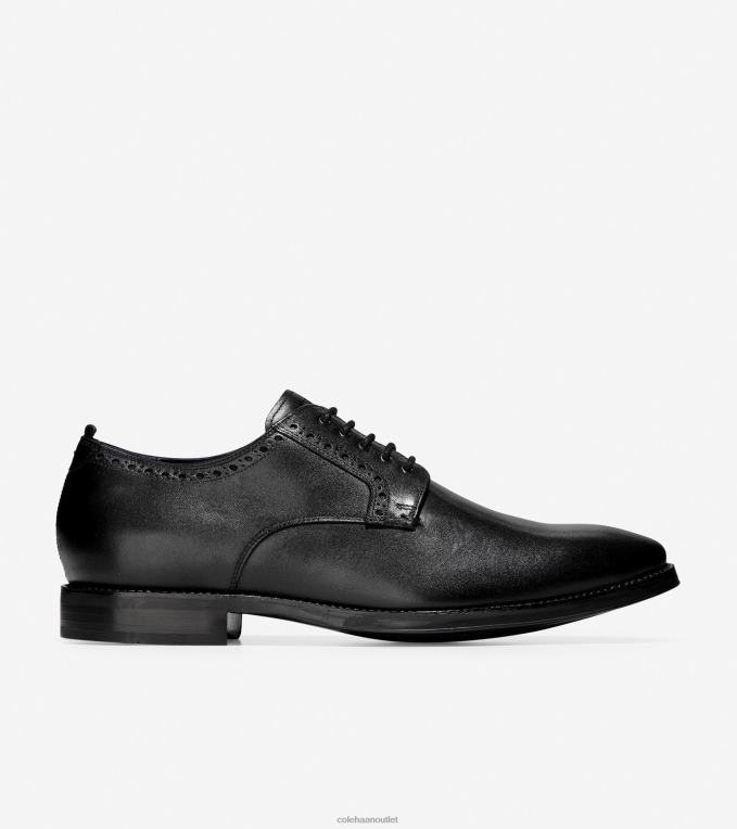 Men Black Cole Haan Jefferson Grand 2.0 Plain Oxford 2R0V2487