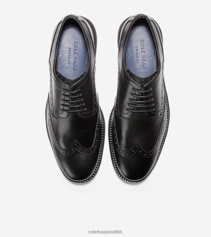 Men Black Cole Haan OriginalGrand Wingtip Oxford 2R0V2287