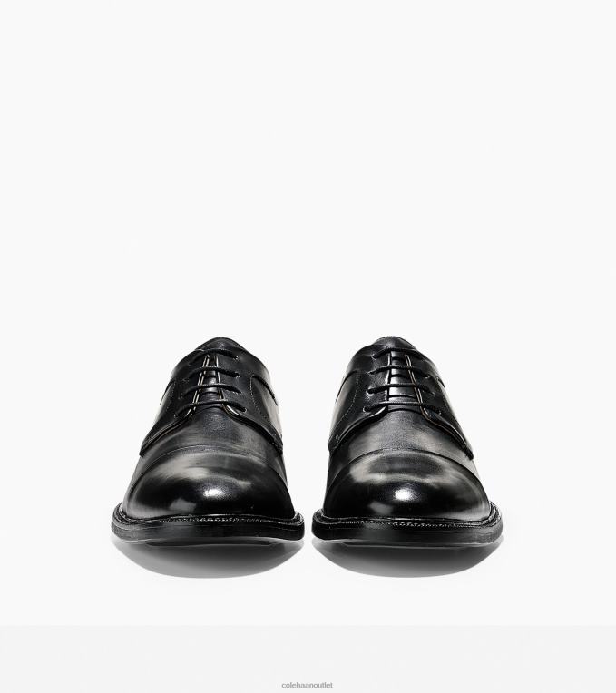 Men Black Cole Haan Warren Cap Toe Oxford 2R0V2399