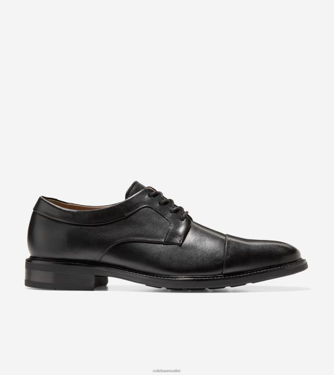Men Black Cole Haan Warren Cap Toe Oxford 2R0V2399