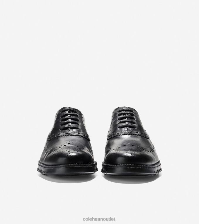 Men Black Cole Haan ZEROGRAND Wingtip Oxford 2R0V2396