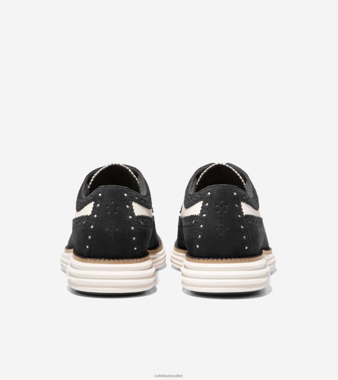 Men Black-Ivory Cole Haan OriginalGrand Remastered Longwing Oxford 2R0V2326