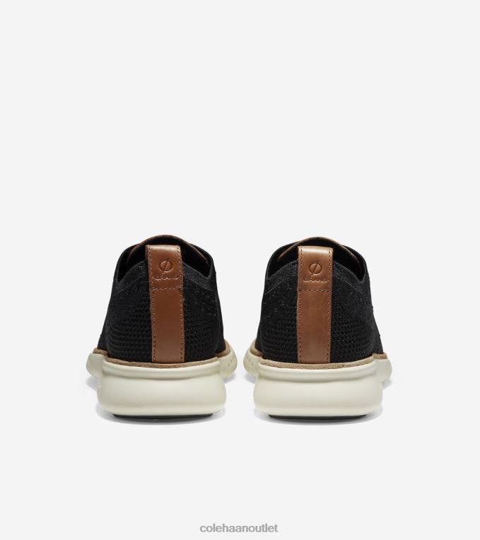 Men Black Stitchlite-Ivory Cole Haan 2.ZEROGRAND Wingtip Oxford 2R0V2275