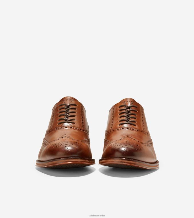 Men British Tan Cole Haan Modern Classics Wingtip Oxford 2R0V2431