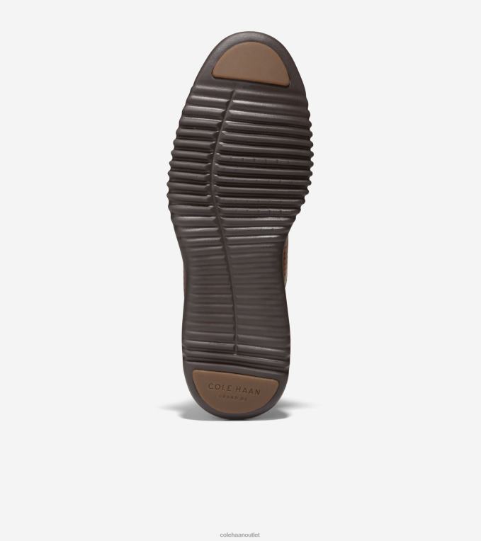 Men British Tan-Java Cole Haan 2.ZEROGRAND Laser Wingtip Oxford 2R0V2270