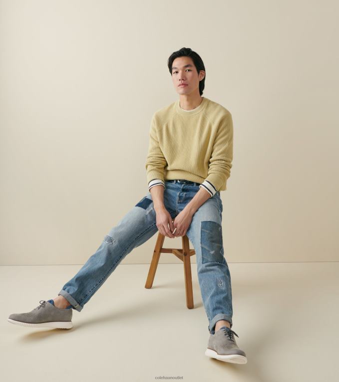 Men City Skyline-Ensign Blue-Ivory Cole Haan 2.ZEROGRAND Laser Wingtip Oxford 2R0V2268