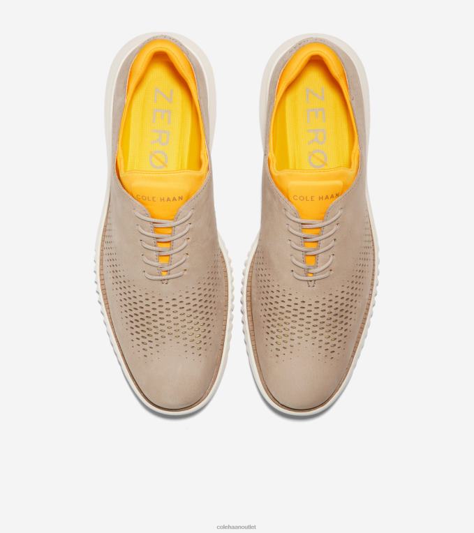 Men Dune-Gold Fusion-Ivory Cole Haan 2.ZEROGRAND Laser Wingtip Oxford 2R0V2269