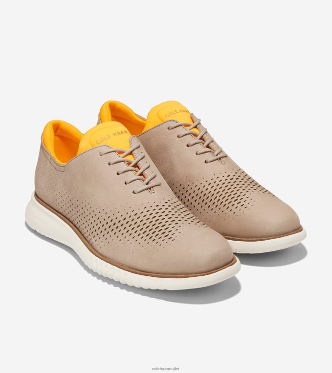 Men Dune-Gold Fusion-Ivory Cole Haan 2.ZEROGRAND Laser Wingtip Oxford 2R0V2269