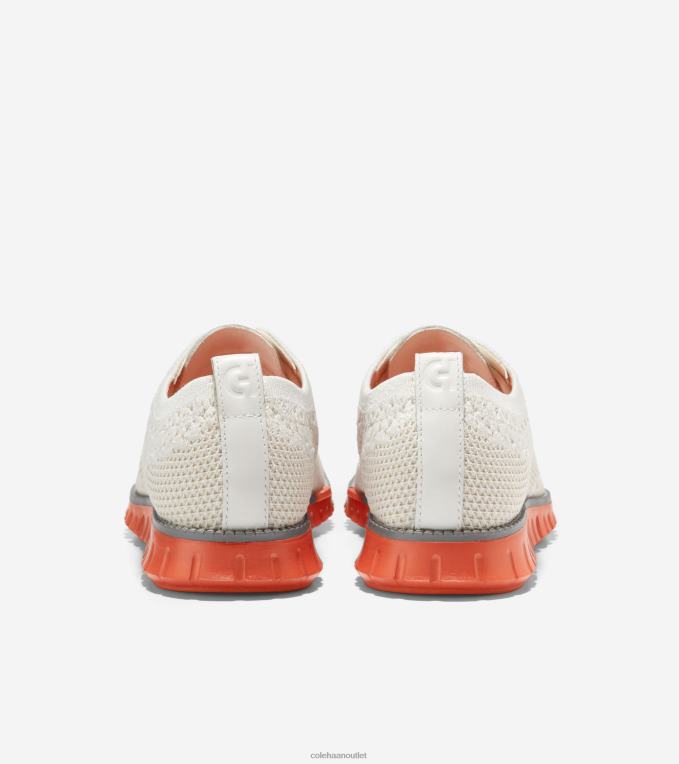 Men Egret-Burnt Ochre Stitchlite Cole Haan ZEROGRAND Oxford 2R0V2426