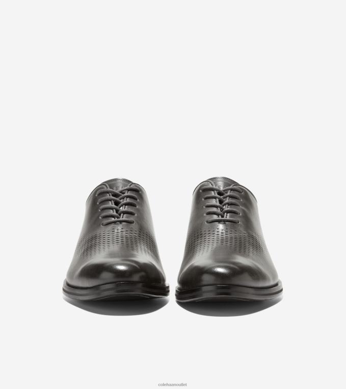 Men Grey Pinstripe Cole Haan Washington Grand Laser Wingtip Oxford 2R0V2423
