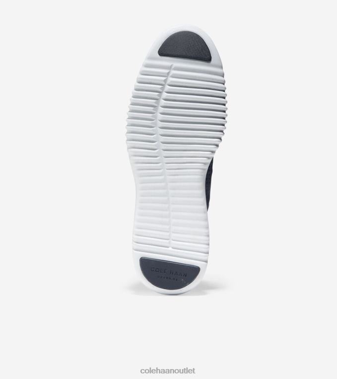 Men Marine Blue Nubuck Cole Haan 2.ZEROGRAND Laser Wingtip Oxford 2R0V2271