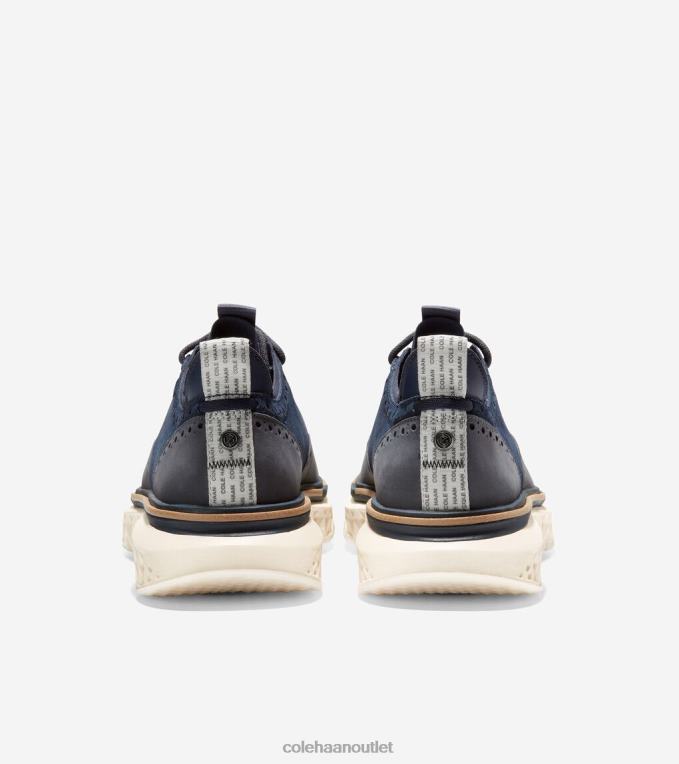 Men Navy Blazer-Ivory Cole Haan 5.ZEROGRAND Wingtip Oxford 2R0V2300