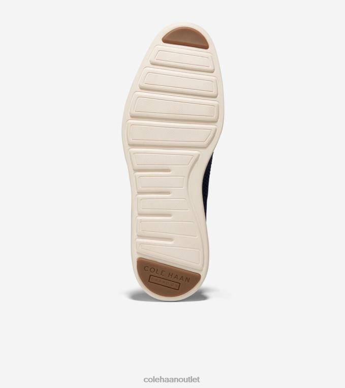 Men Navy Stitchlite-Ivory Cole Haan OriginalGrand Wingtip Oxford 2R0V2391