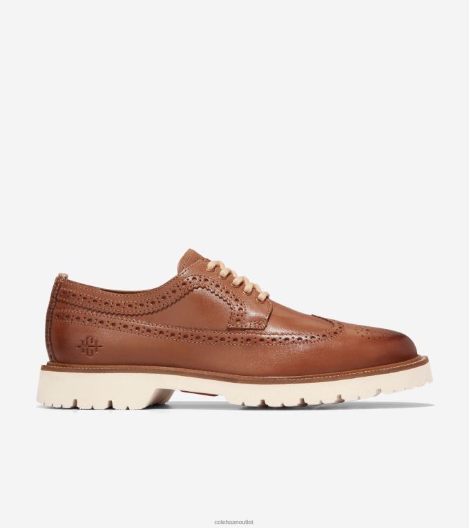 Men Pecan-Egret Cole Haan American Classics Longwing Oxford 2R0V2387