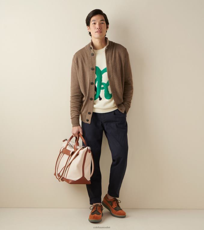 Men Red Brown-Dark Chocolate-Deep Olive Cole Haan OriginalGrand Remastered Longwing Oxford 2R0V2325