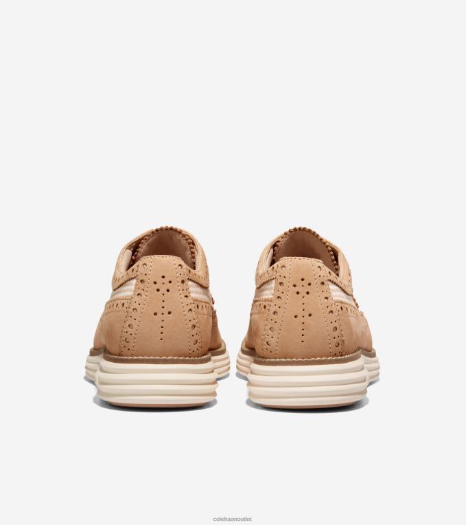 Men Sesame Seersucker-Ivory Cole Haan OriginalGrand Remastered Longwing Oxford 2R0V2323