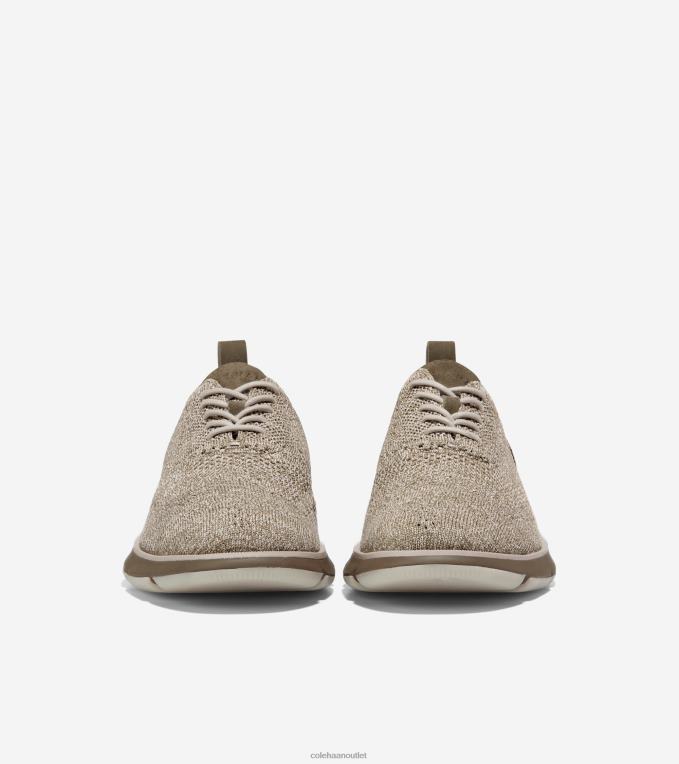 Men Stone Grey Stitchlite Cole Haan 4.ZEROGRAND Oxford 2R0V2364