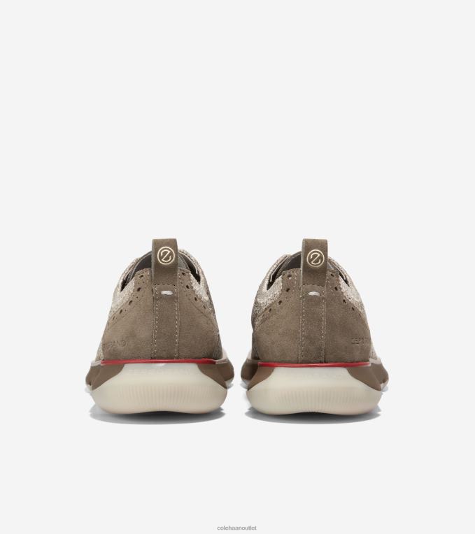 Men Stone Grey Stitchlite Cole Haan 4.ZEROGRAND Oxford 2R0V2364