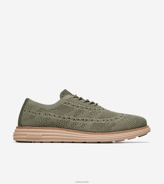 Men Tea Leaf-Deep Olive Camo Stitchlite Cole Haan OriginalGrand Remastered Longwing Oxford 2R0V2443