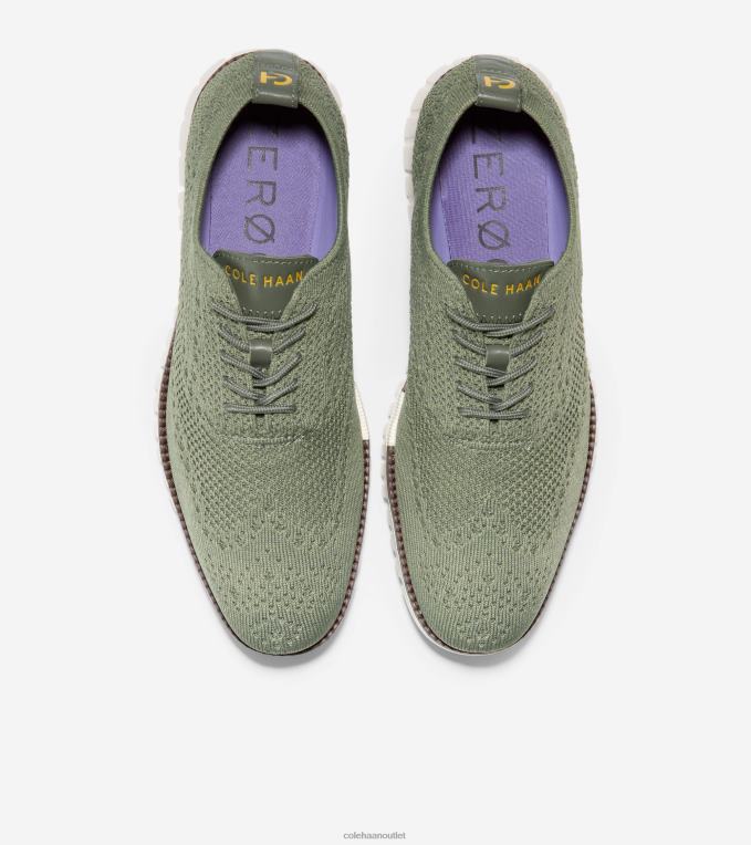 Men Tea Leaf-Egret Stitchlite Cole Haan ZEROGRAND Oxford 2R0V2427