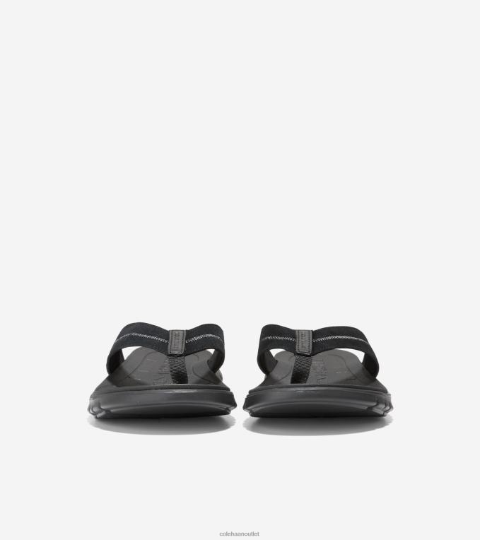 Men Black Cole Haan ZEROGRAND Thong Sandal 2R0V2339