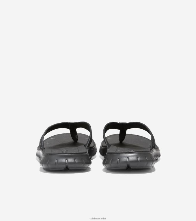 Men Black Cole Haan ZEROGRAND Thong Sandal 2R0V2339