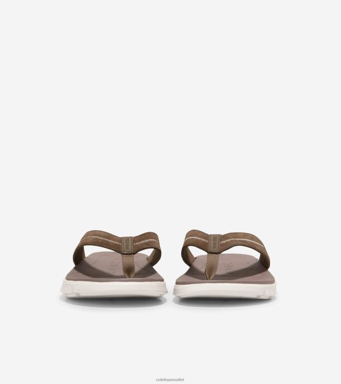 Men Riverstone-Oyster Mushroom Cole Haan ZEROGRAND Thong Sandal 2R0V2338
