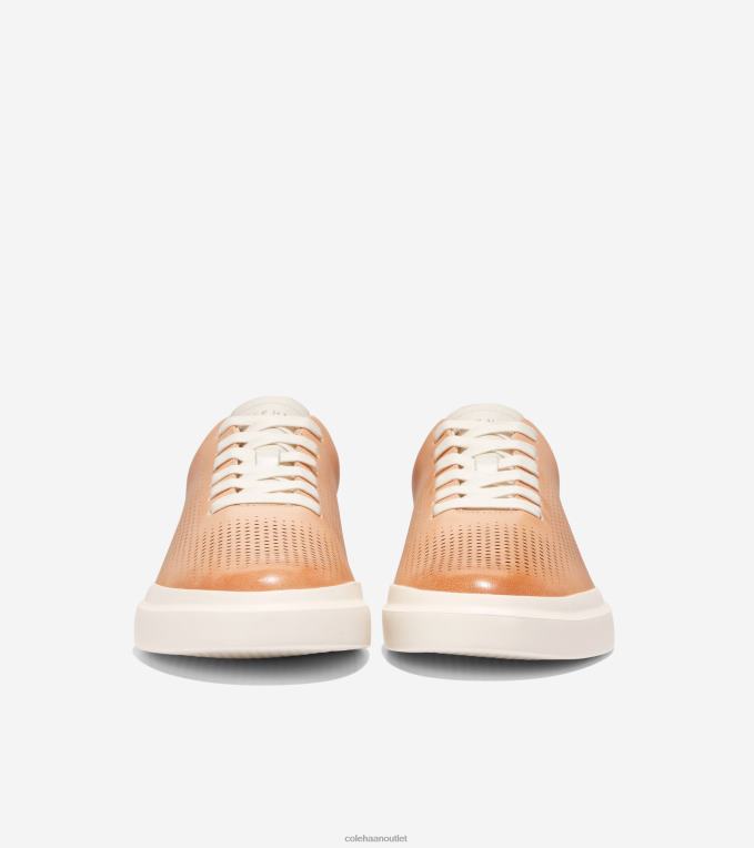 Men Barley Beige-Ivory Cole Haan GrandPrO Rally Laser Cut Sneaker 2R0V2262