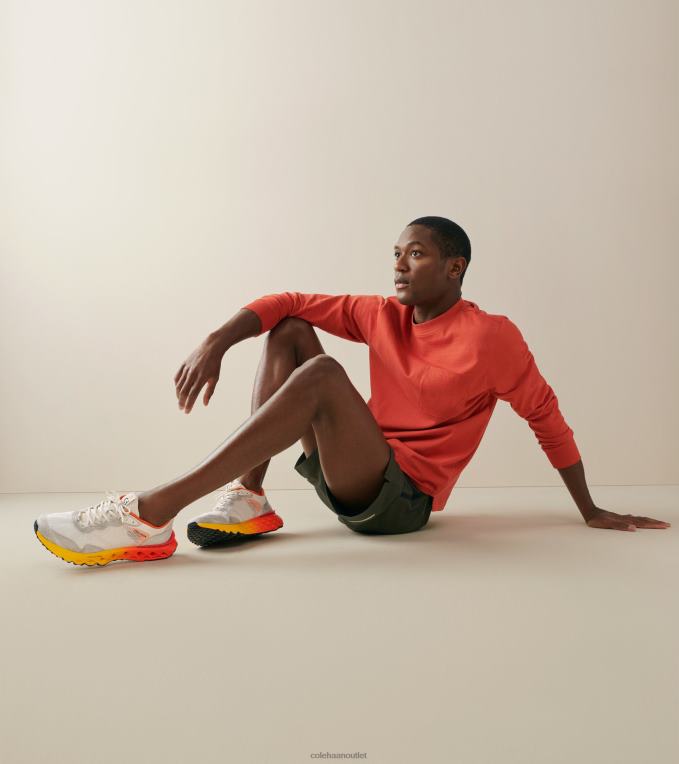 Men Birch-Ivory-Gold Fusion Cole Haan 5.ZEROGRAND Embrostitch Running Shoe 2R0V2461